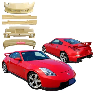 FRP NISM v3 Body Kit w Wing 5pc > Nissan 350Z (Z33) 2003-2008 - image 1