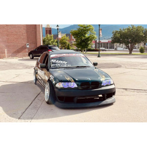 BMW E46 3 Series 2DR 4DR 1999-2005 ISB Style 1 Piece Polyurethane Front Bumper - image 1