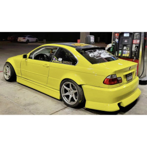 BMW E46 3 Series 2DR 4DR 1999-2005 ISB Style 1 Piece Polyurethane Rear Bumper - image 1