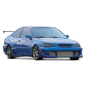 Honda Civic Coupe 2DR 1996-1998 KBD 4 Piece Polyurethane Full Body Kit - image 1