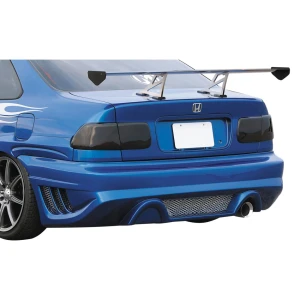 Honda Civic 2DR / 4DR 1996-2000 1 Piece Polyurethane Rear Bumper - image 1