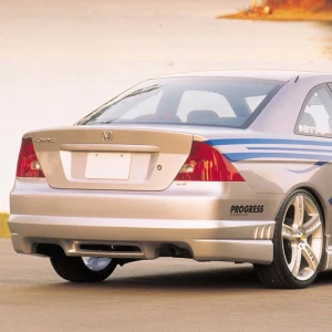 Honda Civic Sedan 4DR 2001-2005 1 Piece Polyurethane Rear Lip - image 1