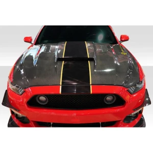 2015-2017 Ford Mustang CVX Carbon Fiber Hood - image 1