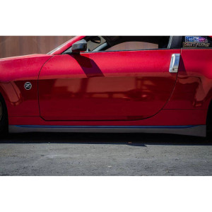 Nissan 350Z 2003-2008 Nismo V3 Style 2 Piece Polyurethane Side Skirt Add-Ons - image 1