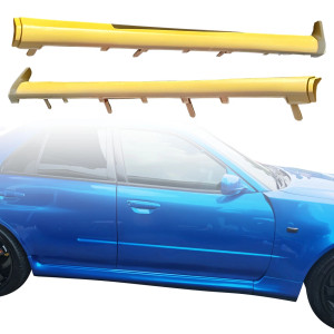 ModeloDrive FRP GTR Conversion Side Skirts > Nissan Skyline (R34) GTT 1999-2004 > 4dr Sedan - image 1