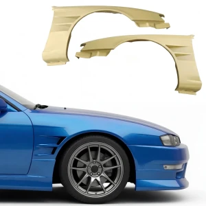FRP WSQU Wide Body Fenders (front) > Nissan 240SX (S14) 1997-1998 - image 1