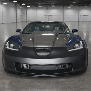 Chevrolet Corvette C6 2006-2013 C6R Style 1 Piece Polyurethane Front Bumper - image 1