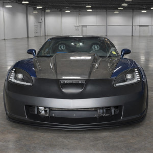 Chevrolet Corvette C6 2006-2013 C6R Style 1 Piece Polyurethane Front Bumper - image 1