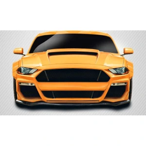 2018-2023 Ford Mustang Grid Carbon Fiber Front Lip - image 1