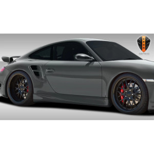 2005-2012 Porsche 911 Carrera 997 991 C4 C4S Turbo Eros Version 1 Side Skirts Rocker Panels - 2 Piece - image 1