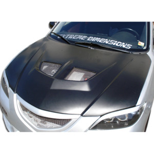 2004-2009 Mazda 3 4DR Duraflex Evo Hood - 1 Piece - image 1