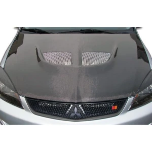 2004-2007 Mitsubishi Lancer Evo Carbon Fiber Hood - image 1