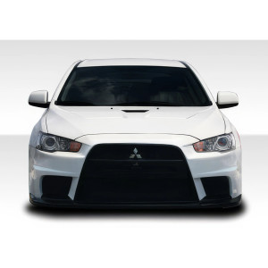 2008-2017 Mitsubishi Lancer Evo X Look Front Bumper - 1 Piece - image 1