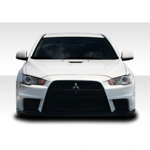 2008-2017 Mitsubishi Lancer Evo X Look Front Bumper - 1 Piece - image 1