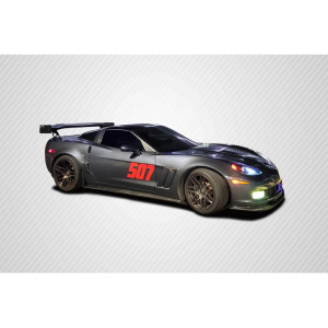2005-2013 Chevrolet Corvette C6 GT500 Side Skirt Splitters - 2 Piece - image 1