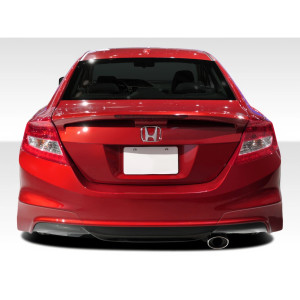 2012-2013 Honda Civic Si 2DR Duraflex H-Sport Rear Add Ons Spat Bumper Extensions - 2 Piece - image 1