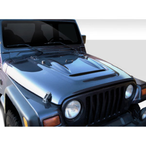 1997-2006 Jeep Wrangler Duraflex Heat Reduction Hood (must be used with highline fenders) - 1 Piece - image 1 1997-2006 Jeep Wrangler Duraflex Heat Reduction Hood (must be used with highline fenders) - 1 Piece - image 1