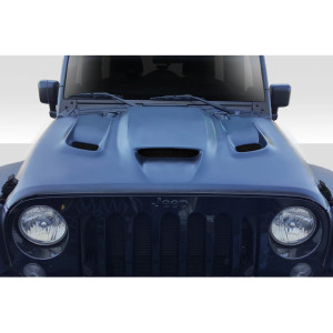 2007-2018 Jeep Wrangler Duraflex Hellcat Look Hood - 1 Piece - image 1
