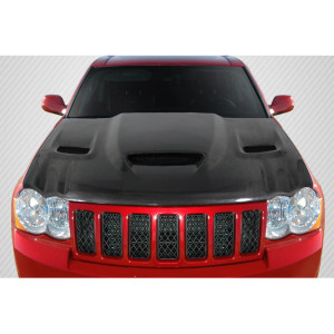 2005-2010 Jeep Grand Cherokee Carbon Creations DriTech Hellcat look Hood - 1 Piece - image 1