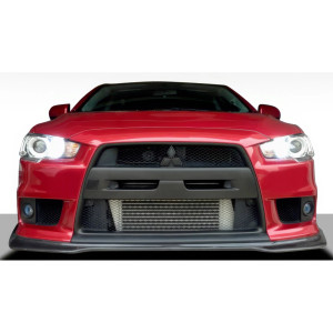 2008-2015 Mitsubishi Lancer Evolution 10 Duraflex JDP Style Front Lip - 1 Piece - image 1