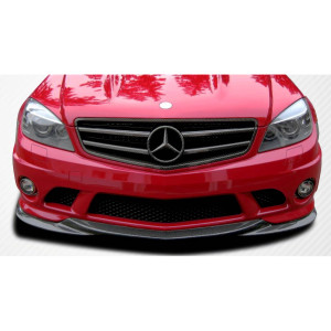 2008-2011 Mercedes C63 W204 L-Sport Front Under Spoiler Air Dam Lip Splitter - 1 Piece - image 1