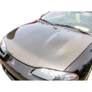 1995-1999 Mitsubishi Eclipse Eagle Talon Carbon Creations OEM Look Hood - 1 Piece - image 1