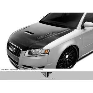 2006-2008 Audi A4 S4 B7 Carbon AF-1 Hood ( CFP ) - 1 Piece - image 1