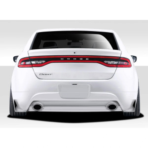 2013-2016 Dodge Dart Racer Rear Lip Under Spoiler Air Dam (dual exhaust) - 1 Piece - image 1
