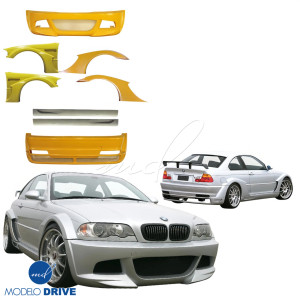 ModeloDrive FRP LDES Wide Body Kit 8pc > BMW 3-Series (E46) 1999-2005 > 2dr - image 1