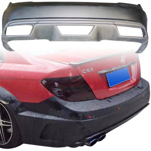 ModeloDrive FRP PDES BSER Wide Body Rear Bumper > Mercedes-Benz C-Class (W204) 2008-2014 > 4-Door Sedan - image 1