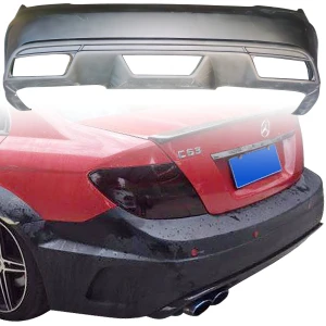 FRP PDES BSER Wide Body Rear Bumper > Mercedes-Benz C-Class (W204) 2008-2014 > 4-Door Sedan - image 1