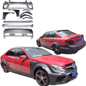 ModeloDrive FRP PDES BSER Wide Body Kit > Mercedes-Benz C-Class (W204) 2012-2014 > 4-Door Sedan - image 1
