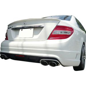 FRP WAL BISO Rear Bumper > Mercedes-Benz C-Class (W204) 2008-2014 > 4-Door Sedan - image 1