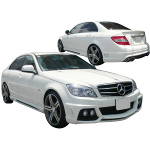 ModeloDrive FRP WAL BISO Body Kit 4pc > Mercedes-Benz C-Class (W204) 2008-2011 > 4-Door Sedan - image 1