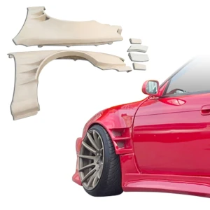 FRP ORI t4 75mm Wide Body Fenders (front) 6pc > Nissan 240SX (S14) 1997-1998 - image 1