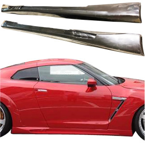 ModeloDrive FRP WAL BISO Side Skirts > Nissan GT-R GTR (R35) 2009-2015 - image 1