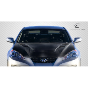 2010-2012 Hyundai Genesis Coupe 2DR Carbon Creations Vader Hood - 1 Piece - image 1