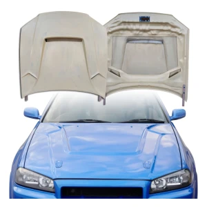 FRP TSE Hood > Nissan Skyline (R34) GTR 1999-2002 - image 1