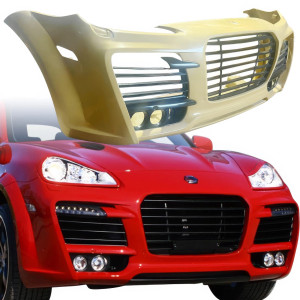 ModeloDrive FRP TART Front Bumper w Grilles > Porsche Cayenne (957) 2008-2010 - image 1
