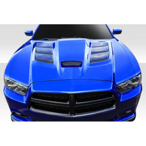 2011-2014 Dodge Charger Duraflex Viper Look Hood - 1 Piece - image 1