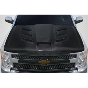2007-2013 Chevrolet Silverado Carbon Creations Viper Look Hood - 1 Piece - image 1