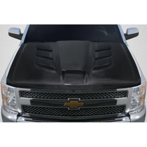 2007-2013 Chevrolet Silverado Viper Look Hood - 1 Piece - image 1