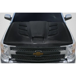 2007-2013 Chevrolet Silverado Viper Look Carbon Fiber Hood - image 1