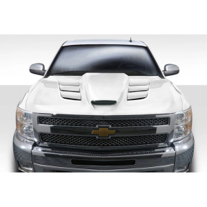 2007-2013 Chevrolet Silverado Duraflex Viper Look Hood - 1 Piece - image 1