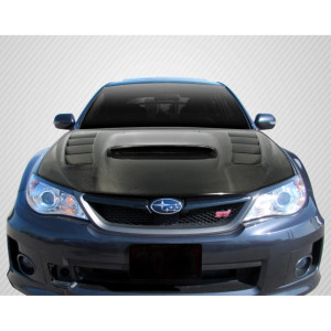 2008-2011 Subaru Impreza 2008-2014 WRX STI Carbon Creations DriTech VR-S Hood - 1 Piece - image 1