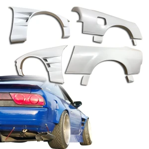 FRP ORI t4 75mm Wide Body Fenders Set 8pc > Nissan 240SX 1989-1994 > 3dr Hatch - image 1