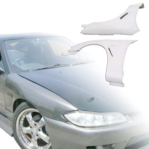 FRP ORI S13.5 Wide Body 20mm Fenders (front) > Nissan 240SX 1989-1994 > 2/3dr - image 1