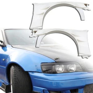 FRP ORI t4 75mm Fenders (front) 4pc > Toyota Chaser (JZX100) 1997-2001 - image 1