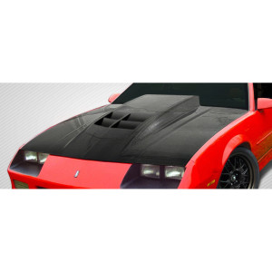 1982-1992 Chevrolet Camaro Carbon Creations ZL1 Look Hood - 1 Piece - image 1 1982-1992 Chevrolet Camaro Carbon Creations ZL1 Look Hood - 1 Piece - image 1
