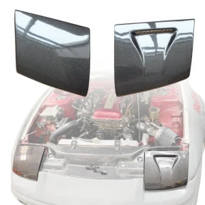 Carbon Fiber NACA Single Vent Headlight Covers > Nissan 240SX 1989-1994 - image 1